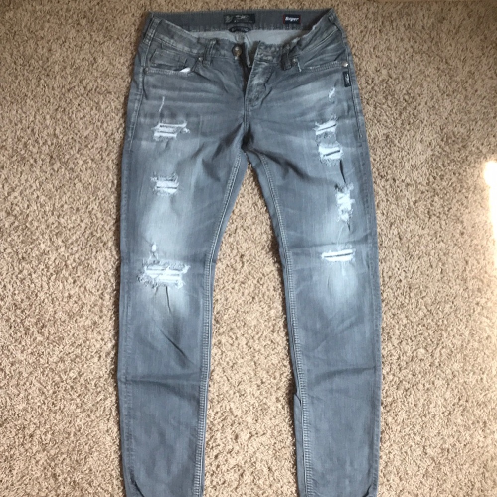 Ladies Silver jeans